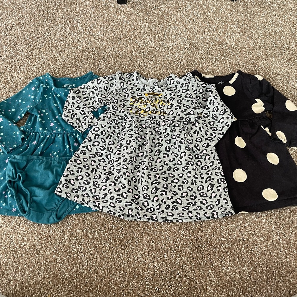 Infant Dress Lot including red plaid dress!